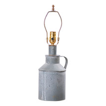 Irvins Country Tinware Jug Lamp Lamp Base in Weathered Zinc - £63.28 GBP