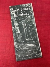 VTG 1967 Great Smoky Mountains National Park Travel Map Brochure Road GS... - $24.26