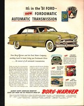 1951 FORD CUSTOM COUPE Genuine Vintage Ad ~ BW FORDOMATIC d4 nostalgic - $22.24
