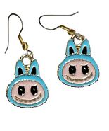 Creepy Cute FUFU MONSTER BUNNY Funky EARRINGS Fang Smile Charm Novelty J... - €5,85 EUR
