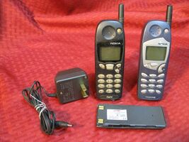 1 Nokia 5165 &amp; 1 Nokia 5180i Cell Phones w/ 1 Extra Battery &amp; Charger So... - $24.75