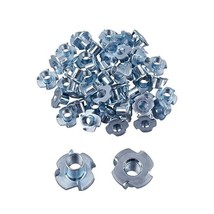 100  Pieces 4 Pronged Zinc Plated Tee T-Nut 5/16&quot;-18 x 7/16 inch - $453.96 MXN