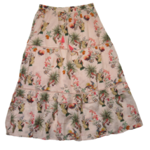 NWT Johnny Was Wanderlust Maxi in Pink Bird Floral Tiered Skirt M $310 - £118.55 GBP