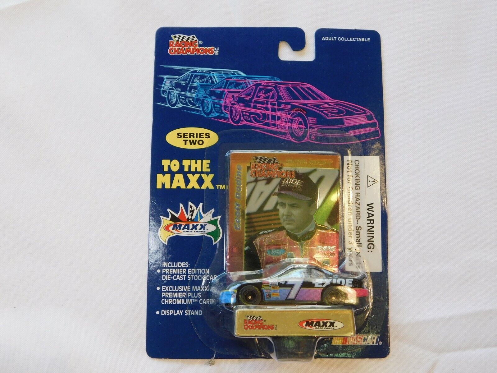 Nascar #7 Ken Geoff Bodine Champions 07700 Series Two To the Maxx car ca... - $15.43