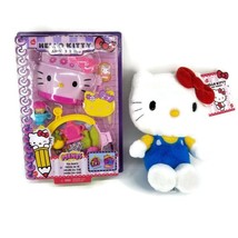Hello Kitty Mini Tea Set &amp; Plush Stuffed Animal New Sanrio Mattel Toy lot of 2 - £23.56 GBP