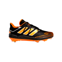 Adidas Men&#39;s Afterburner 7 Baseball Cleats Shoes Black/Orange/Silver Size 9 - £62.06 GBP