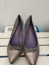 NEXT Sole Survivor size 6 pewter grey snakeskin print leather shoes. - £18.17 GBP