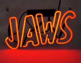 New &#39;JAWS&#39; Hand Craft Home neon Beer Pub Light bar sign 12&quot;x7&quot; [High Quality] - £54.27 GBP