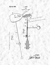 Paddle Ball Game Patent Print - Gunmetal - £6.25 GBP+