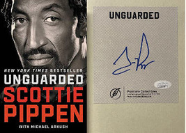 Scottie Pippen signed 2021 Unguarded Hardcover Bookplated Edition- JSA - £159.54 GBP