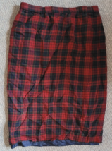 Women's Pendleton Skirt Size 14 Checkered Lined 100% Wool Knee Length St... - $14.99