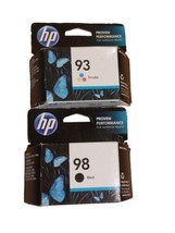 Genuine HP 98 Black, HP 93 Tri-color Ink Cartridges NEW In Box C9364WN, ... - £14.70 GBP