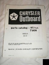 Chrysler Outboard Parts Catalog 85 HP Twin - $10.88