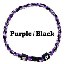 Boys Girls Kids T-Ball Tee-Ball Baseball Tornado Necklace Purple Black 16&quot; - £6.96 GBP