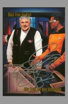 Signed Star Trek 1993 Master Series Scotty &amp; Geordi Card Levar Burton Au... - £76.47 GBP