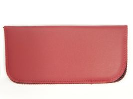 NEW Soft Safety Eyeglasses Glasses Red Case Pouch With Cleaning Cloth 16... - $5.94