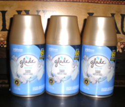 (3) Glade Automatic Spray Can Refills Cl EAN Linen Scent Fits Airwick - $27.49