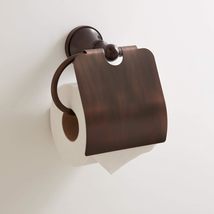 Signature Hardware 353554 Seattle Toilet Paper Holder - Oil Rubbed Bronze - £48.51 GBP
