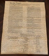 Large - U.S. Constitution Parchment Replica Poster - 23&quot;W x 29&quot;H - £5.54 GBP