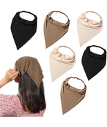 6 Pack Hair Scarf Headband for Women Elastic Bandana Head Scarf Large Bo... - $346.80 MXN