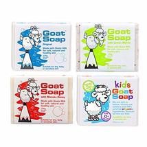 Goat Soap Variety Pack - 1 x Original 1 x Lemon Myrtle 1 x Manuka Honey ... - £24.18 GBP