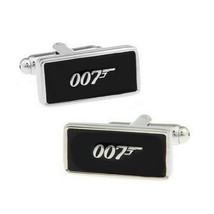 007 CUFFLINKS James Bond Secret Agent Spy Groom Best Man Wedding NEW w G... - $10.95