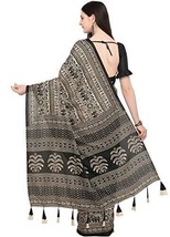 Silk with Blouse Piece Saree Manipuri Silk Kalamkari Sari - £14.56 GBP