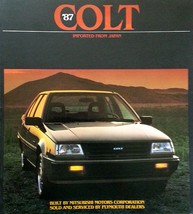 1987 Plymouth COLT dlx brochure catalog US 87 Premier DL Mitsubishi - £4.69 GBP