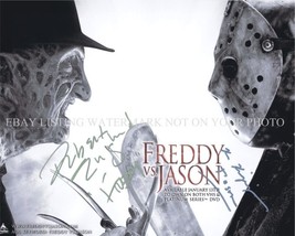 Freddy Vs Jason Cast Autographed 8x10 Rp Photo Halloween Friday 13th - £11.85 GBP
