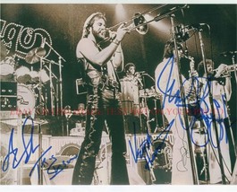 CHICAGO BAND AUTOGRAPHED 8x10 RP PHOTO CLASSIC ROCK ALL 5 PANKOW SCHEFF - £12.50 GBP