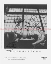 QUEENSRYCHE BAND AUTOGRAPHED 8x10 RP PROMO PHOTO ALL 4  METAL ROCK - £15.94 GBP