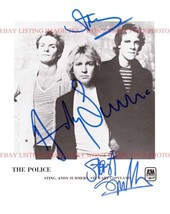 The Police Autographed 8x10 Rp Photo Great Classic Rock Sting Summers Copeland - £15.94 GBP
