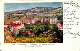 Gillespie &amp; Evans Hotel National Sanitarium Hot Springs SD 1907 UDB Postcard Q16 - £10.46 GBP