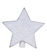 Rustic White Tin Star Tree Topper = SALE - $23.23 CAD