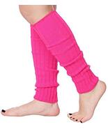 Isadora Paccini 80s Women&#39;s Ribbed Leg Warmers Tangerine Orange Fusion f... - $9.79
