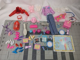 Mattel Barbie Accessories Lot Clothes Shoes Medical Skateboard Baywatch - £30.79 GBP