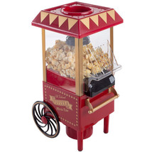 Vintage Style Red Electric Air Popcorn Popper Small Table Top Cart - £48.74 GBP