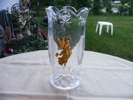 Angel Candle Cover 24% Lead Crystal - $4.94