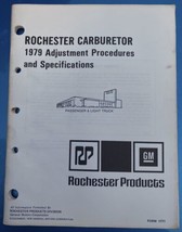 1979 ROCHESTER CARBURETOR Diagnosis, Adjustments &amp; Specifications Bookle... - $34.60