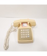Vtg. AT&amp;T Traditional 100 Beige Push Button Corded Landline Desk Phone - $26.99