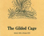 The Gilded Cage Menu Gay Club 126 Ellis St San Francisco California 1950&#39;s  - £159.08 GBP