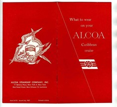 Alcoa Steamship Company What to Wear on Your Caribbean Cruise Brooklet 1957 - £21.87 GBP