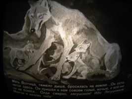 Antique  Soviet Russian Ussr B&amp;W Diafilm For Children Mowgli 1965 - $31.67