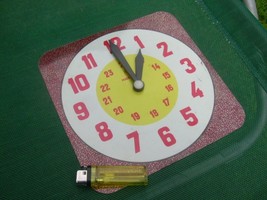 Vintage Soviet Russian Ussr  Time Learning Clock 1970 - $19.79