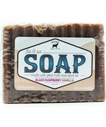 Bates Family Farm Black Raspberry Vanilla Fat and Lye Soap Goat Milk Oli... - $9.40