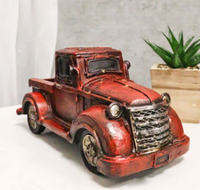Rustic Classic Old Fashioned Country Farmhouse Red Pickup Work Truck Fig... - $26.99