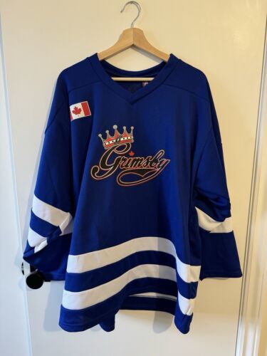YOUTH Large Grimsby Kings  #18 Kobe Sportswear Hockey Jersey made in Canada - $34.64