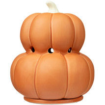 Double Orange Pumpkins Full Size Wax Warmer Ceramic Fall Autumn Decor 7-inches - £20.10 GBP