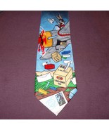 Bugs Bunny Airplane Novelty Necktie 56&quot; 100% Polyester 1997 Looney Tunes... - £10.19 GBP