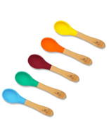 Avanchy Bamboo Baby Spoons Set ( 5 pack ) Blue, Green, Orange, yellow, M... - $20.50 CAD